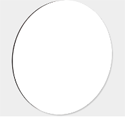 Circle Metal Prints Glossy White - Dye Sublimation