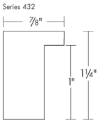 1 " deep Black Shadow Box